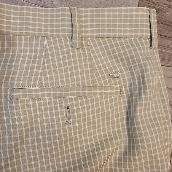 Peter Millar Wicking Shorts Mens 36  Beige White Check Performance‎ Preppy Golf - Picture 8 of 11